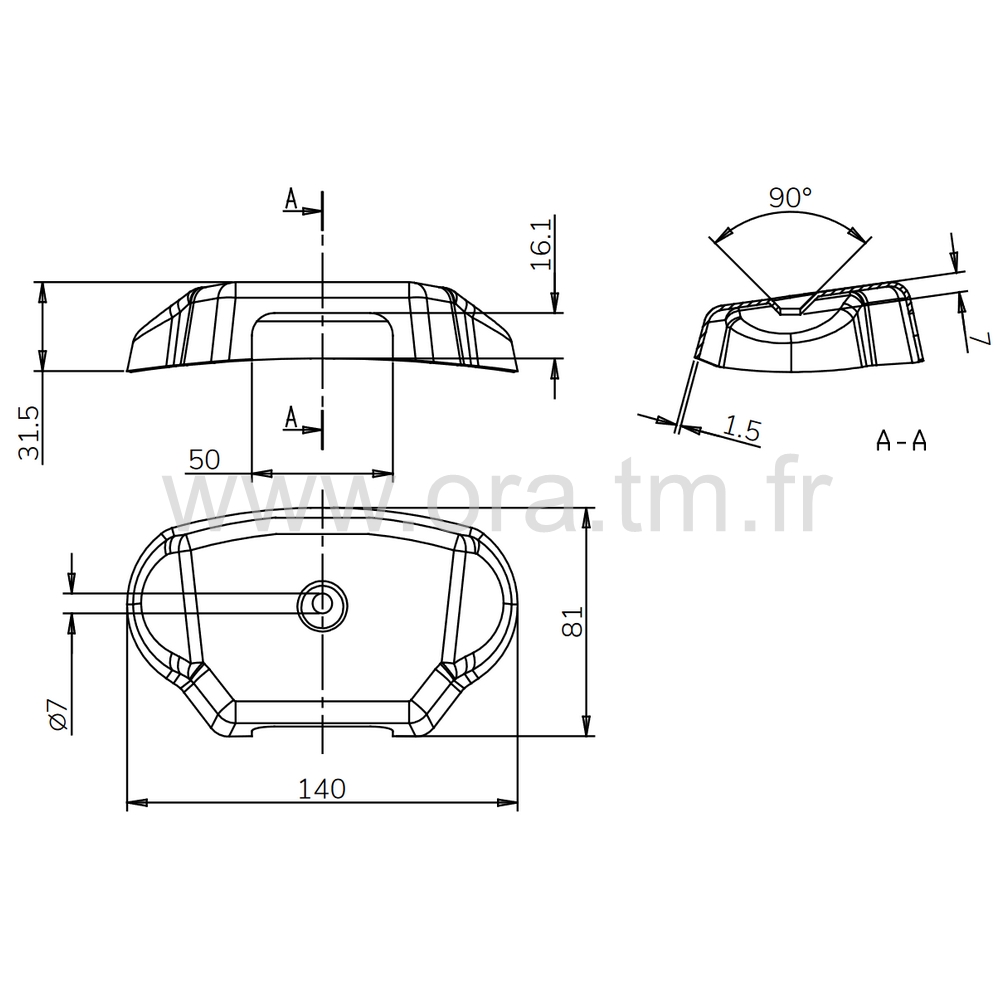 ADT8M - LIAISON ASSISE DOSSIER - CACHE LAME ATTACHE T8